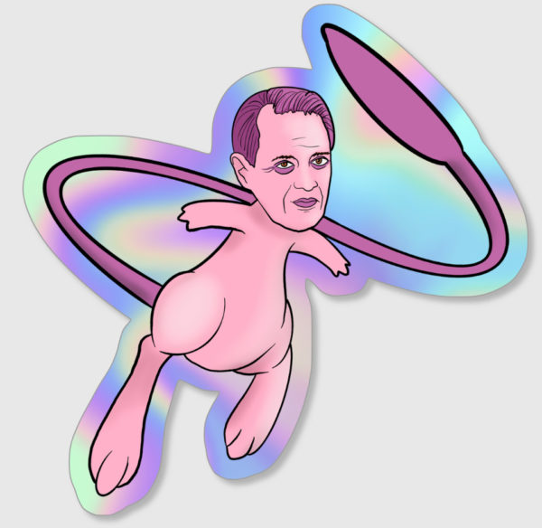 Rare Holographic Mewscemi Vinyl Sticker