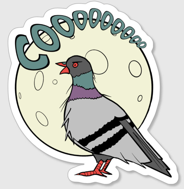 Werepigeon Vinyl Sticker